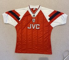 Arsenal Home Football Shirt 1992 - 1994 Adidas 42/44 Large JVC Genuine Original