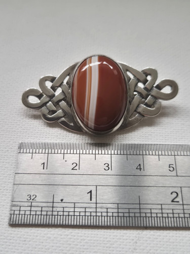 Banded agate sterling silver - sterling,