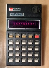 RARE Vintage 1970s Sharp ELECTRONIC CALCULATOR ELSI MATE EL-104 RED DIGIT
