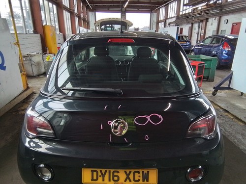 Tailgate boot black vauxhall - tailgate,