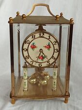 Antique Kundo Clock Clock 400 Day Brass Glass Made in West Germany 
