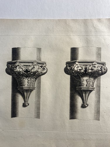Antique print engraving