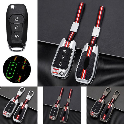 Alloy silicone car key case - key,