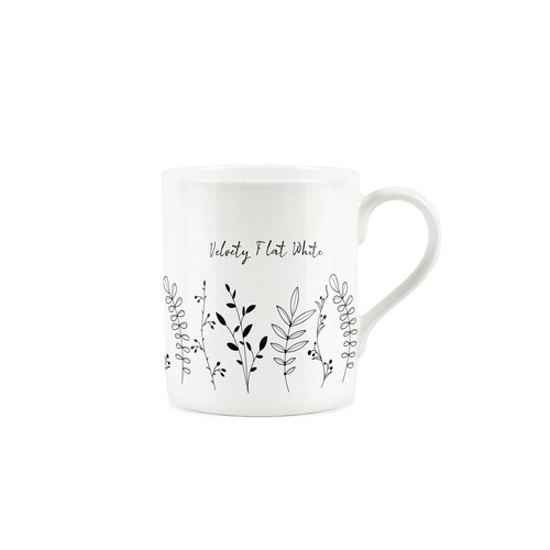 Velvety flat white coffee mug - flat,
