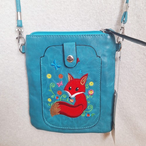 Blue kawaii fox animal - fox,