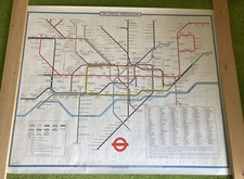Original 1979 London Underground Station Map - Quad Royal (50"x40") Paul Garbutt