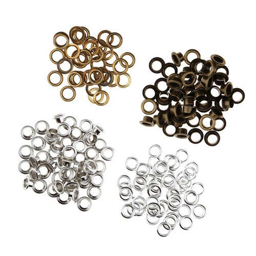 100pcs mixed metal grommets - metal,