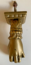 Vintage Solid Brass Ladies Hand Style Door Knocker