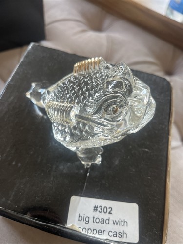Big toad ornament with copper - toad,
