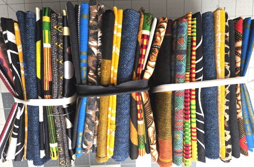 African print fabric scrap