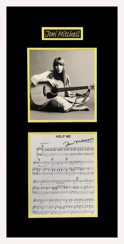 Joni mitchell autographed - mitchell,