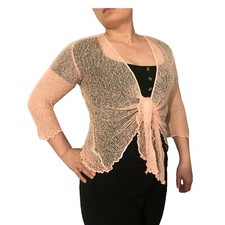 Womens Open Front Tie Up Shrug