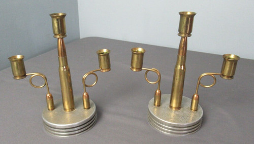 Vintage trench art 3 brass - -,