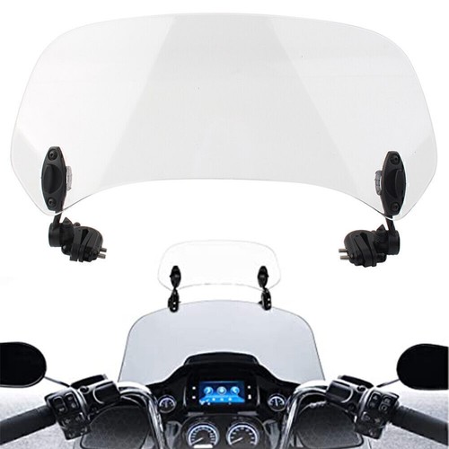 Adjustable clip windshield - adjustable, on