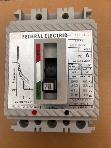 Federal electric hef3p70 - electric, 70