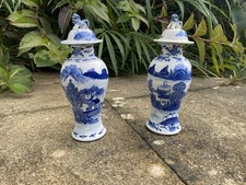 Pair Of Chinese Blue & White