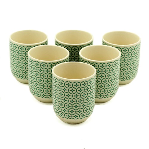 Herbal tea cup green mosaic - tea,