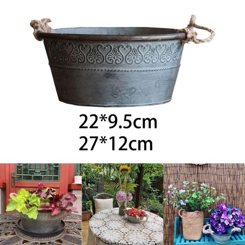 Iron planter decorative - decorative, tin