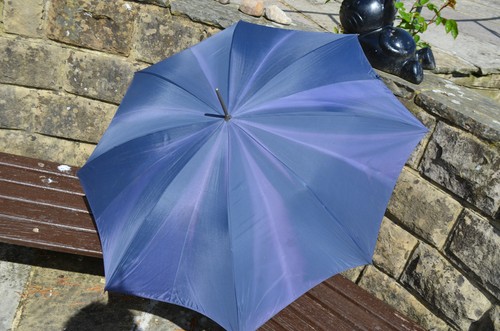 Vintage navy umbrella with - vintage,