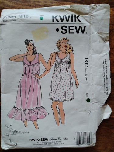 Kwik sew pattern 1812 - kwik,