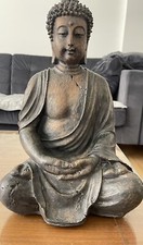 Ilva Home Japanese Buddha Statue Garden Sculpture  H: 38cm, W: 24cm ,L:20cm