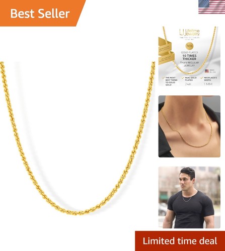 Premium 24k gold plated - gold, 1mm