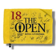 Signed THE OPEN Golf Pin Flag