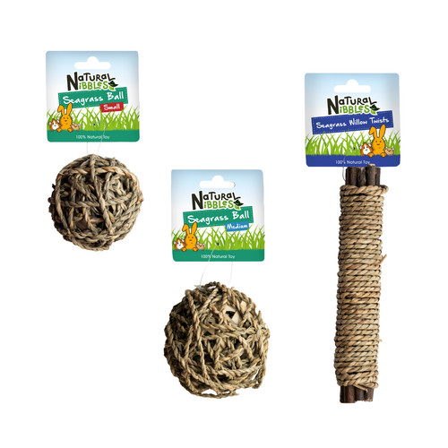 Natural nibbles seagrass toy - nibbles,