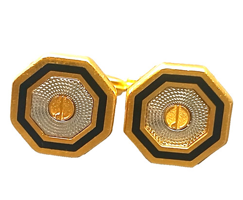 Dunhill cufflinks gold - cufflinks, silver
