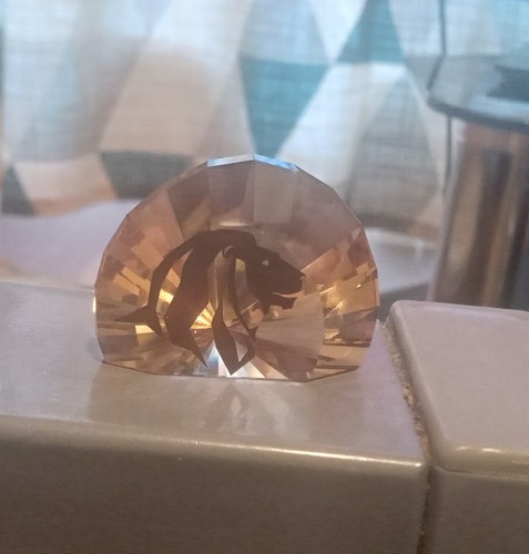 Swarovski crystal akili lion - crystal,