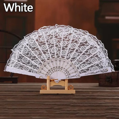 Ladies lace folding fan - folding,