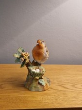 Crown Staffordshire fine bone china Robin. Cracked.