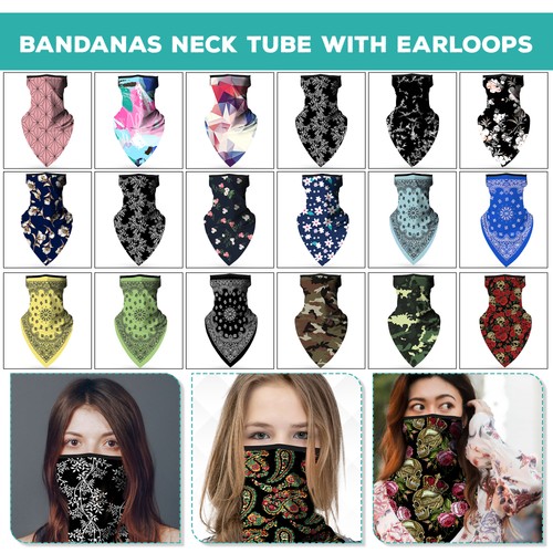 Soft face mask scarf windproof - face,