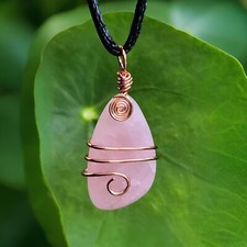 Rose Quartz Necklace Pendant