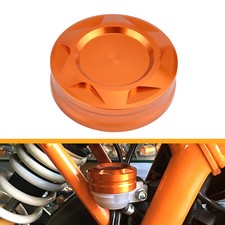 CNC Rear Brake Fluid Reservoir Cover Cap For KTM DUKE 125/200/390 Orange