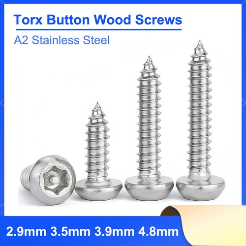 Stainless steel torx button - steel,