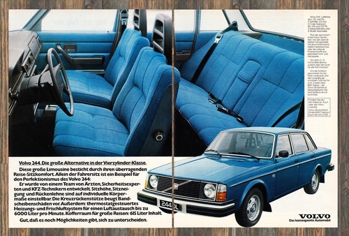 Volvo 244 advertising - 244, dl