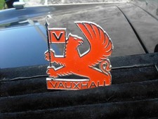 Vauxhall Cavalier MK1 Griffin red  Badge