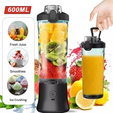 600ML Portable Blender Personal Blenders for Shakes Smoothie Maker Fruit Juicer