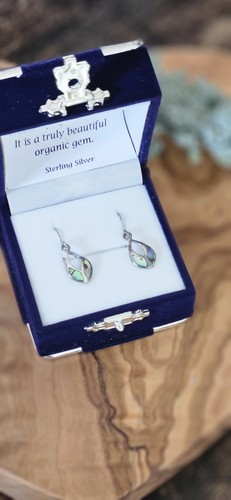 Paua abalone shell teardrop - abalone,