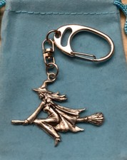 Witch On A Broomstick Silver