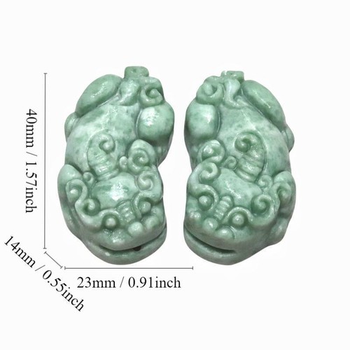 Green jade pixiu pendant - jade,