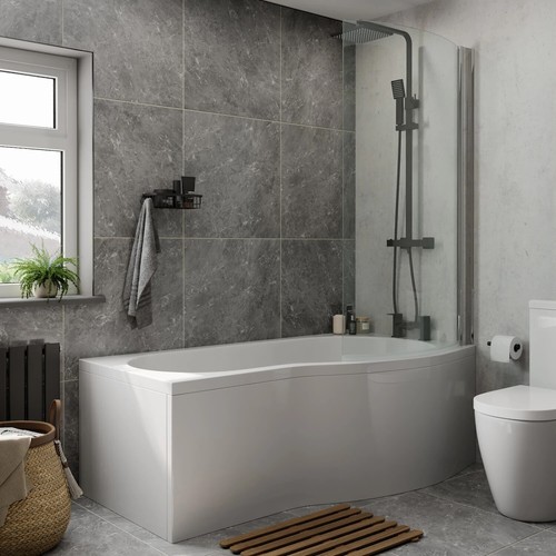Shaped shower bath - shower,