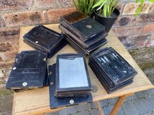 Job Lot 20+ Antique Ebonised Photography Wooden Plate Holders Photo Frames 