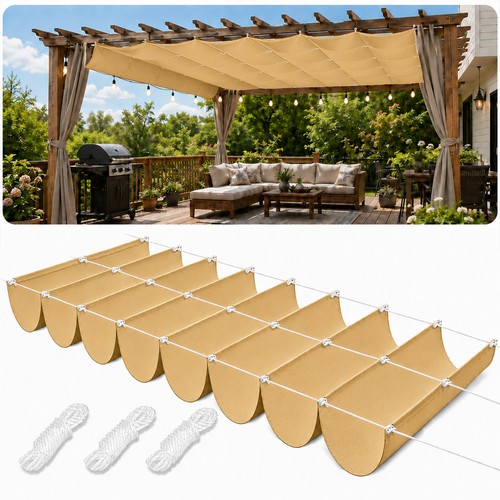 Retractable wave sun - retractable, shade