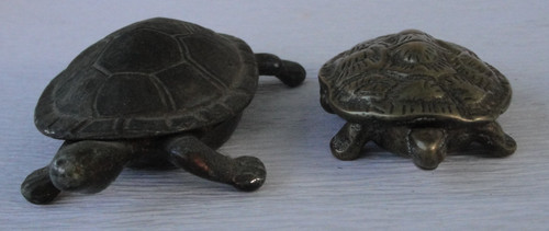 Vintage brass turtle - brass,
