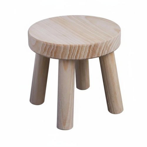 Small wooden stool - wooden, sturdy