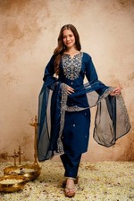 Women Chanderi Silk Kurta Set