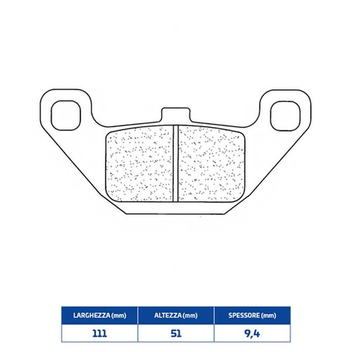 Brakes sintered motorcycle - cl,