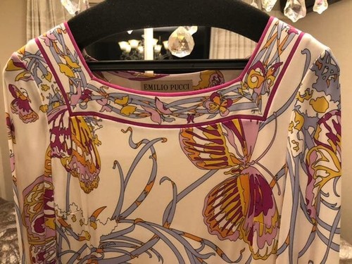 Emilio pucci white floral - floral, boat